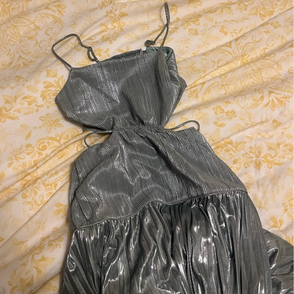 Jonathan Simkhai Daisy Plisse Maxi Dress Willow - Picture 9 of 12